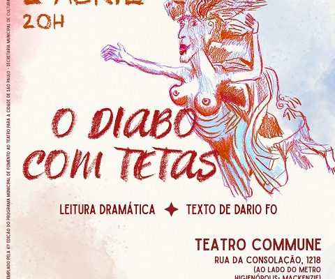 Leitura dramática de O Diabo com Tetas de Dario Fo no Teatro Commune