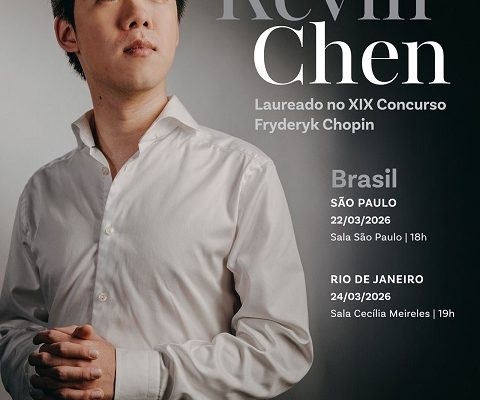Pianista canadense Kevin Chen, segundo lugar no Festival Chopin de Varsóvia, toca nas salas São Paulo e Cecília Meireles